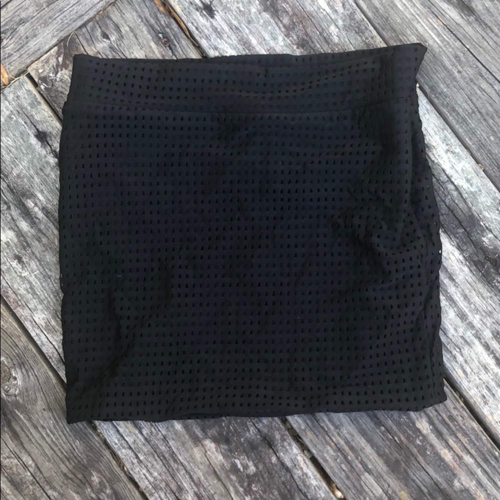Acacia Black Mesh Skirt